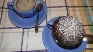 nutelový mug cake