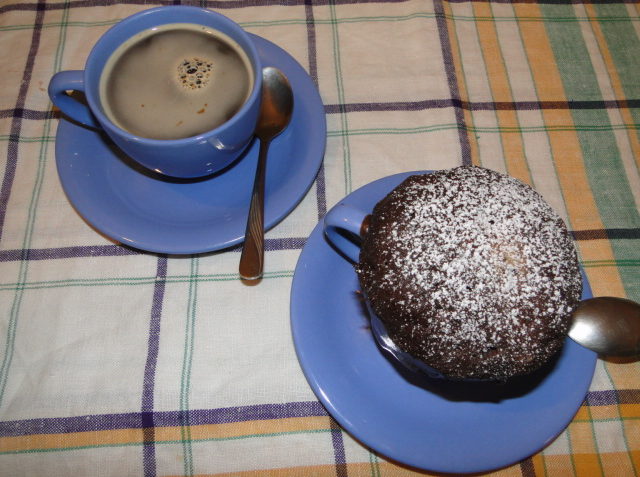 nutelový mug cake