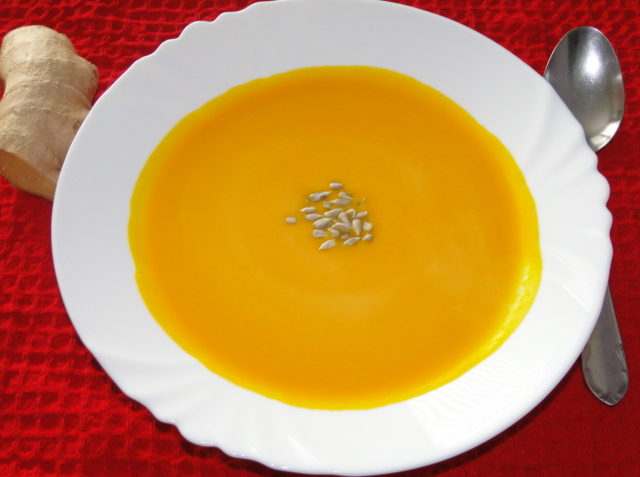 zázvorovo-tekvicová polievka