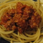 paradajková omáčka s mletým mäsom na špagety