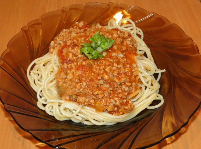 mleté mäso so špagetami