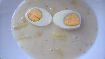 polievka s vajíčkom