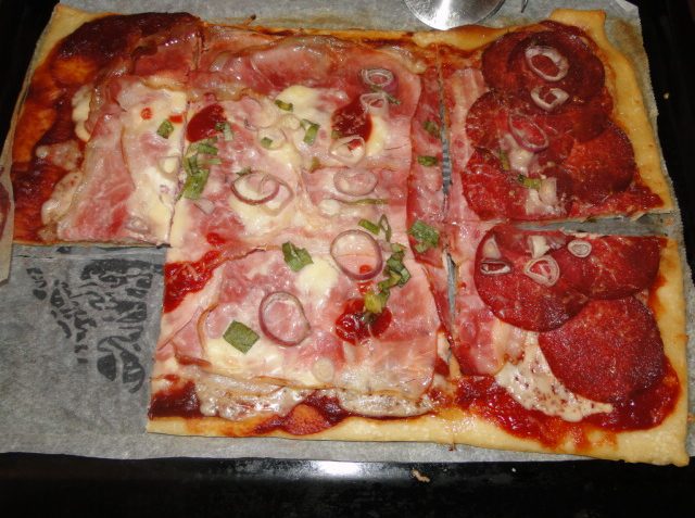 pizza z kupovaného cesta