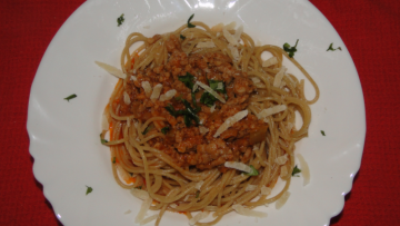 boloňské špagety bez mäsa