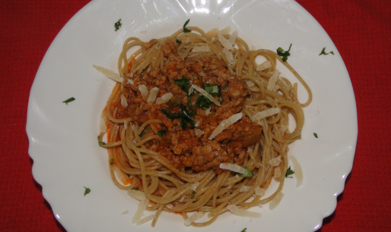 boloňské špagety bez mäsa
