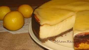 tvarohový koláč s citrónovým krémom