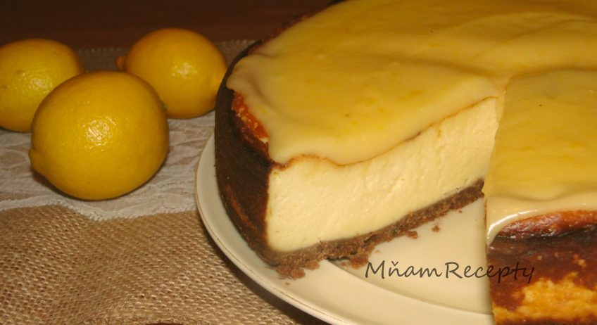 tvarohový koláč s citrónovým krémom