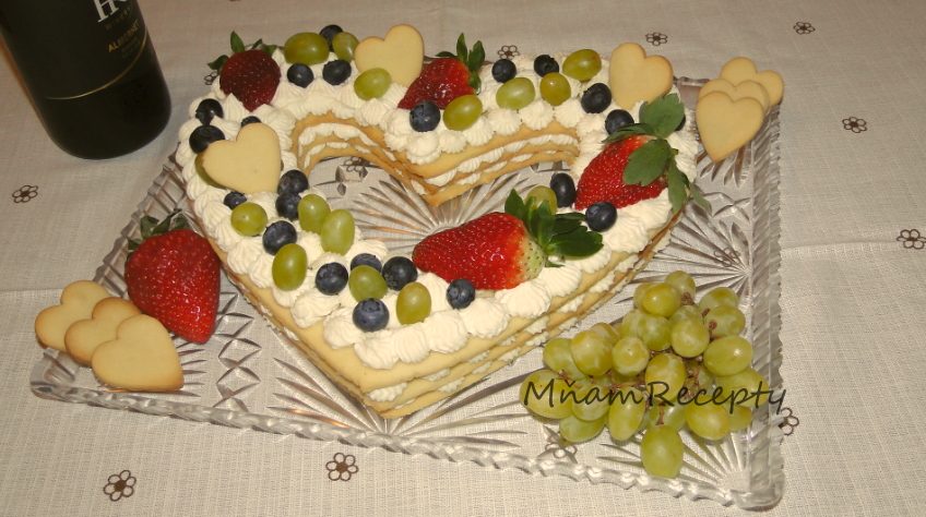 torta k valentínu